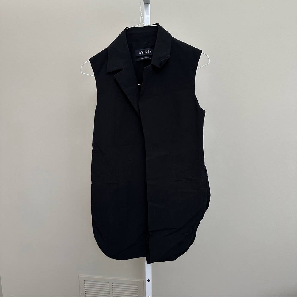 ASHLYN BESPOKE COLLECTION BLACK VEST SIZE S